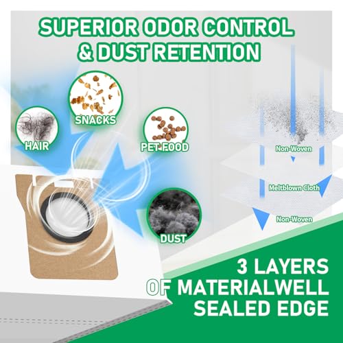 L10 Ultra Replacement Accessory Kit for Dreame Robot Vacuum - Rubber Brushes, Mop Pads, HEPA Filters