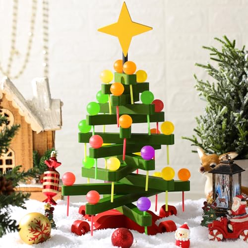 Christmas Tree Wooden Lollipop Holder Stand 28 Hole Xmas
