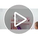 Kids Pink Dress Up Storage Closet with Crown Top & Mirror - Toddler Wardrobe