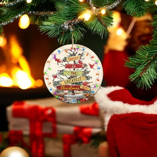 2025 Christmas Ornament - Cardinal is The Greatest Ceramic Ornament ? Celebrating Family This Christmas Ornament, Gift for Family, Friends