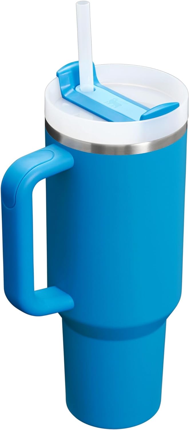STANLEY Quencher H2.0 Tumbler - 40 oz Insulated Stainless Steel with Handle & Straw | Azure Color