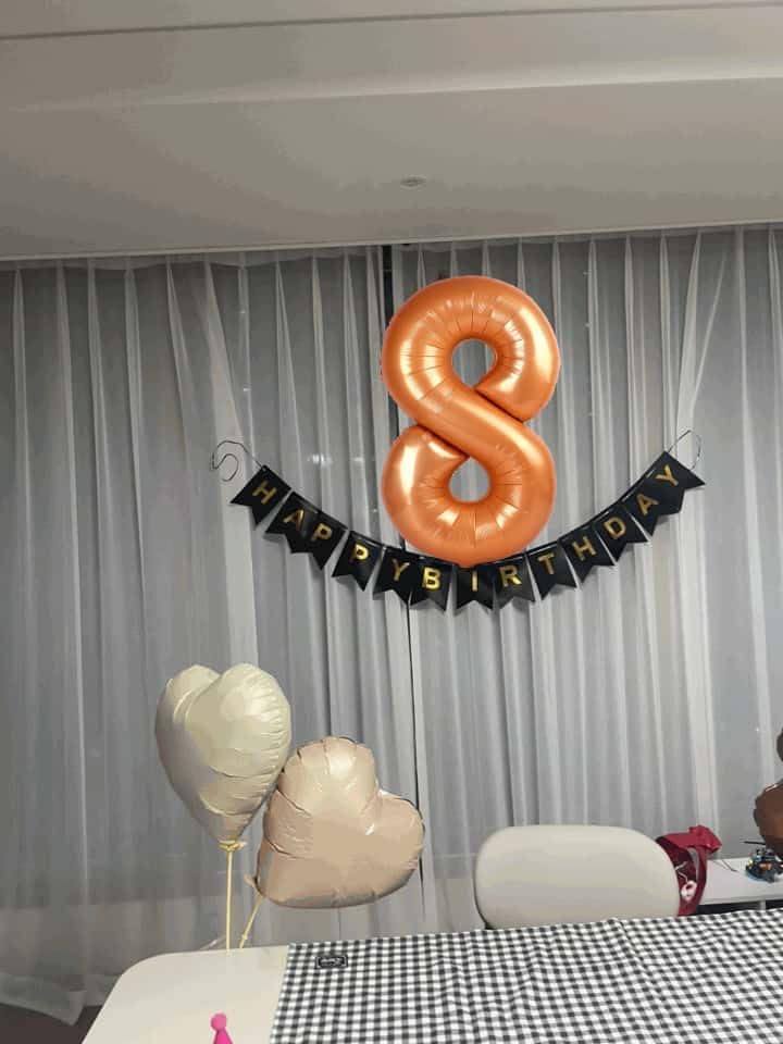 Orange 5 Balloon - 40 Inch Number Balloon for 5th Birthday Party Decorations