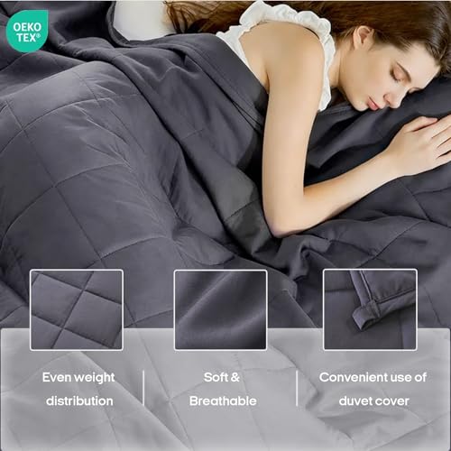Weighted Blanket for Adults 60x80 20lbs Dark Grey - Sleep & Relaxation