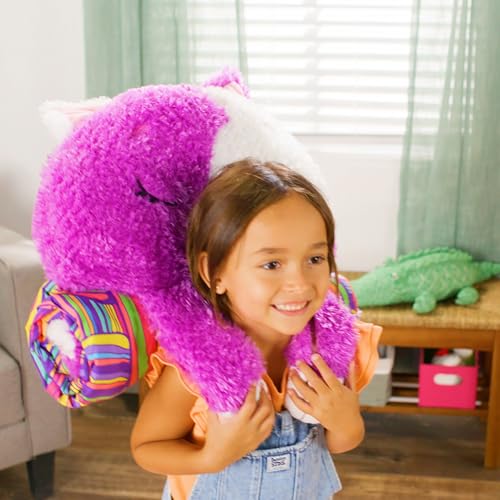 Large 2-in-1 Pillow & Sleepy Sack for Kids - Muffin the Kitty