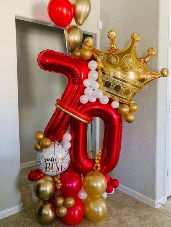Red Number 15 Balloon - 40 Inch Birthday Decoration for 15th Birthday Party Supplies