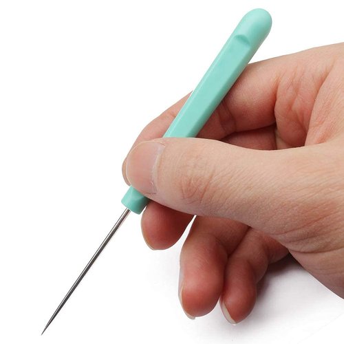 4Pcs 5.2 Inches Sugar Stir Needle, Cookie Scribe Needles Cake Decorating Needle Tool Cookie Decoration Supplies for Baking Lovers（Pink)
