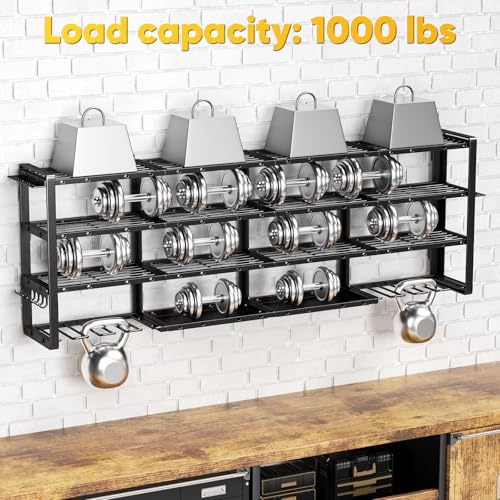 POKIPO 64" W Power Tool Wall Mount Organizer Heavy Duty Garage Storage Rack