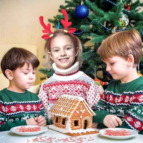 50pcs Mini Christmas Candy Cane for Crafts Fake Candy Decor Peppermint Ornaments Xmas Table Scatters Red and White Candy Vase Filler for Decorations Party Favors Supplies (31¡¿12mm)