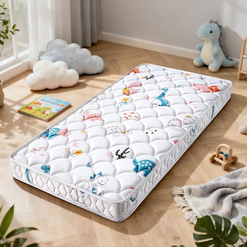 Letmxiu 5-Inch Hypoallergenic Crib & Toddler Mattress - Dinosaur Party Variant