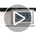 WallarGe 12.5 Inch Self-Setting Atomic Wall Clock with Indoor/Outdoor Temp