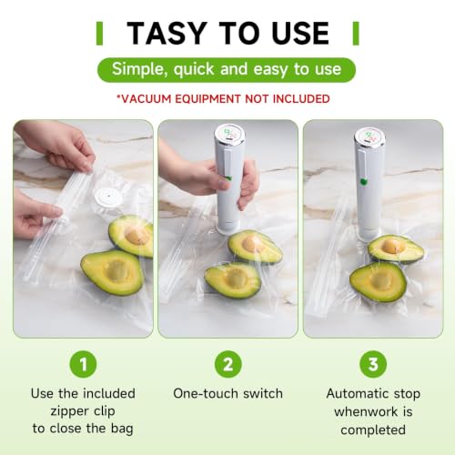 Reusable Food Vacuum Sealer Bags Set 40 pcs - 4 Sizes BPA-Free for Sous Vide & Meal Prep (Variation: 40/40 Bags – 4 Sizes)