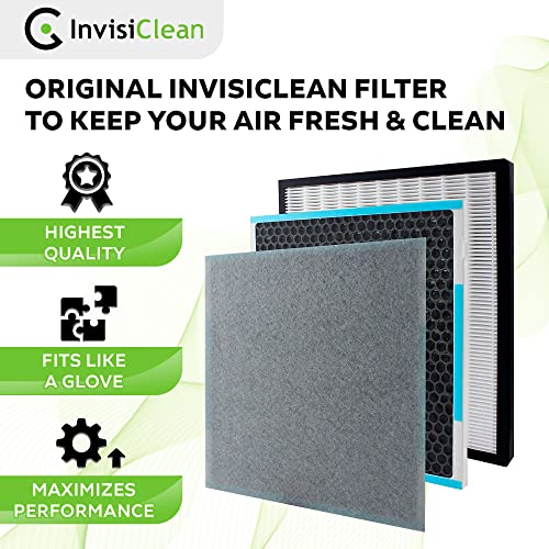 InvisiClean HEPA and Activated Carbon Filter for Aura IC-5018 & Sensa IC-5120 - 11.3x11.8x1 Inches Replacement