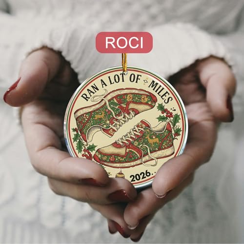 ROCI Funny Christmas Ornament - 3.6in Acrylic Gag Gift for White Elephant Stocking Stuffers