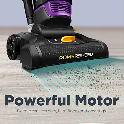 Eureka PowerSpeed NEU182B Upright Vacuum Cleaner with Washable Filter - Purple, Includes Accessories