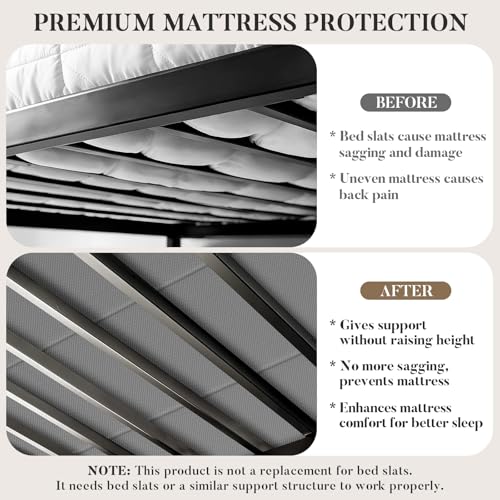 King Size Bunkie Board 76x80 Heavy Duty Breathable Bed Support - JUOIFIP Variation