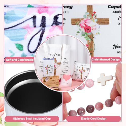 Christian Gifts for Women - Faith Inspirational Tumbler, Blanket & Accessories