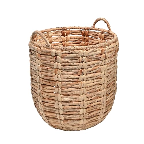 Happimess Laurel Hand-Woven Abaca Storage Basket 19 Inch - Natural