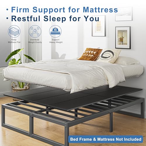 King Bunkie Board for Mattress Support - High-Density Polymer, Black, 80x74 Inches - Support Under Mattress