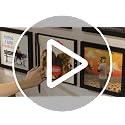 Vinyl Record Frame Wall Mount Set - Black 4 Pack for 12x12 Inch LP Albums - Front-Opening Design