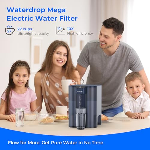 Waterdrop ED04B-L Mega Electric Water Filter Dispenser, Large 27-Cup,