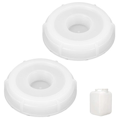 70MM Carboy Cap for Hedpak 5 Gallon Water Tanks Jug, Replacement Water Jug Cap, Plastic Carboy Caps with 3/4" NPT Center for Easy Faucet Attachment and Leak-Proof Sealing, 2 Pack