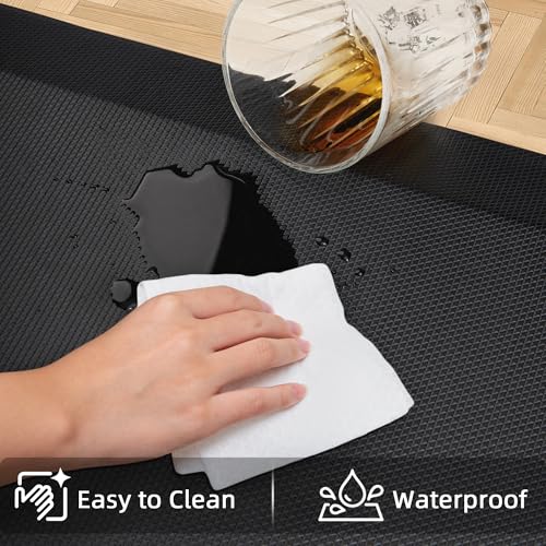 Tyrot Extra Thick Anti-Fatigue Kitchen Mat 20x32 Black, 0.9" Thick - Non-Slip Waterproof Floor Cushion