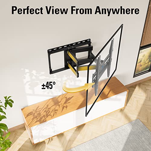 Mounting Dream Full Motion TV Wall Mount for 32-70 Inch TVs, 16" Studs, Up to 110 lbs