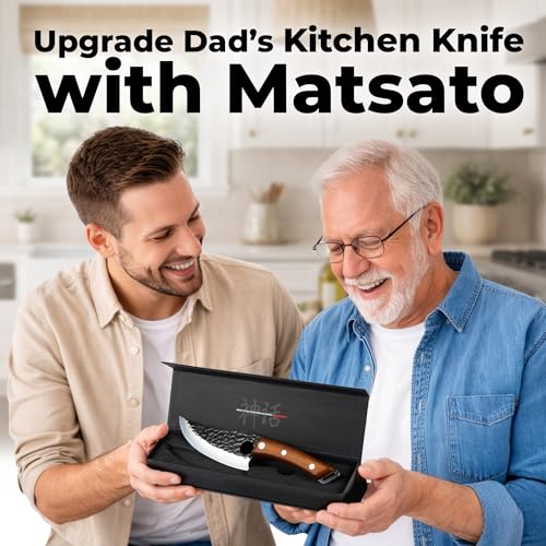 Matsato 6.3-Inch Chef Knife - Japanese Steel Kitchen Knife for Slicing & Chopping