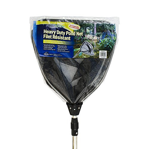 Heavy-Duty Pond Fish Net with Extendable Handle - Safe Koi & Fish Debris Skimming