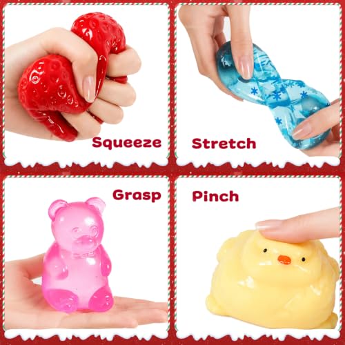 Christmas Advent Calendar 2026 with 24 Colorful Squishy Toys - Holiday Countdown Calendar for Kids & Teens