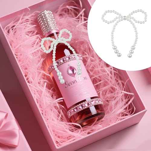 5 PCS Pearl Bow Cake Topper White Imitation Pearl Bow Cupcake Decorations Ice Cream Toppings Cookie Decorating Cake Decoration Chirstmas Supplies for Birthday Wedding Bachelorette Party