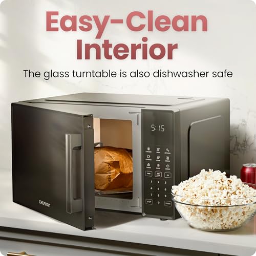 Chefman 1.1 Cu. Ft. 1000W Countertop Microwave Oven Black - Compact & Powerful