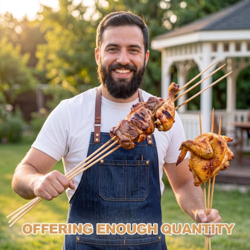 Suclain 36-Inch Long Bamboo Marshmallow Roasting Skewers 500 Pcs for Camping & BBQ