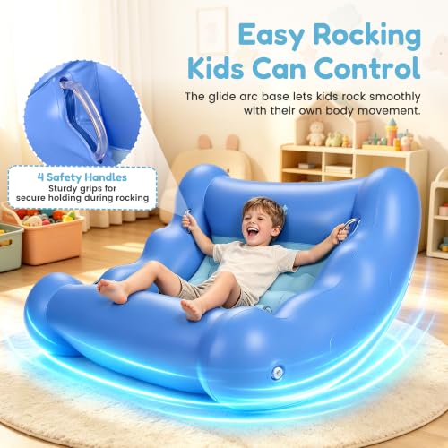 Inflatable Sensory Rocking Chair for Kids with Deep Pressure Support