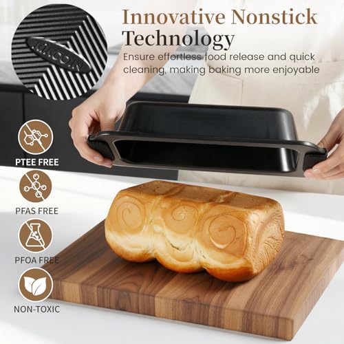 Kikcoin 25-Piece Nonstick Baking Pans Set with Large Turkey Roasting
