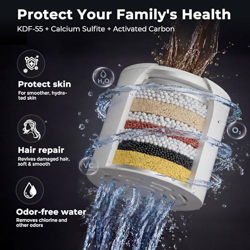 MakeFit Matte Black 12'' Rainfall Shower Head with Handheld Filter & Hidden Detachable Wand