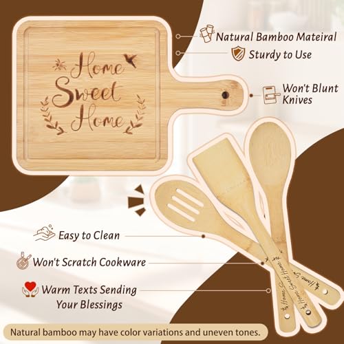 Maustic Multicolor Housewarming Gift Basket - 14 Pcs New Home Gift Set for Homeowners & Couples