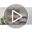 ABenkle 1 Pack Small Rope Storage Basket with Handles, Grey, 12x8x5 Inches - Boho Pet Toy & Organizer Bin for Nursery, Home, Gifts