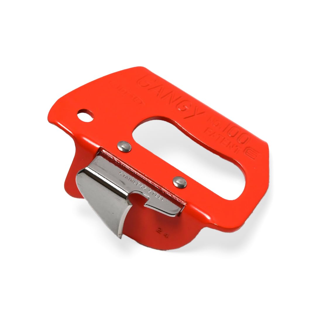 GANGY 2 in 1 Can Opener and Bottle Opener Made in Japan Steel Body with Stainless Steel Blade Compact Easy to Use Kitchen Tool (#100 Small)
