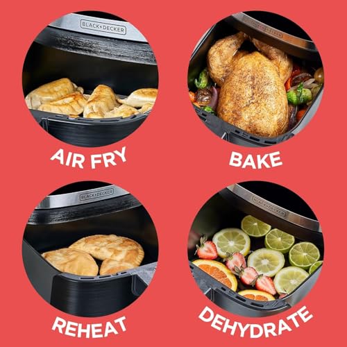 Black+Decker Purifry 8QT Digital Air Fryer - Versatile 8 Quart Countertop Appliance