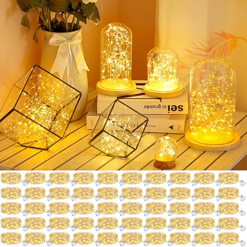 kolpop 50 Pack LED Fairy Lights Battery Operated, 7FT 20 Mini Twinkle