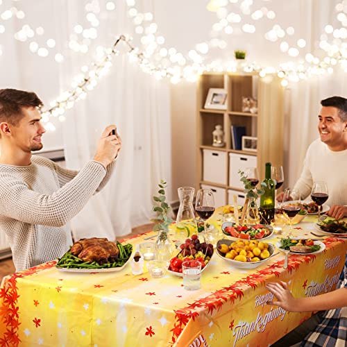 Thanksgiving Plastic Tablecloth 54x108 inch - 20 Pcs, Fall Theme, Remerry - Variation: 20 / Thanksgiving