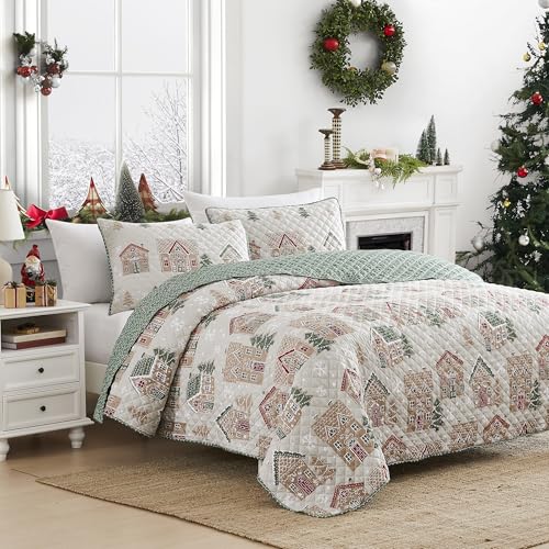 Avanti Linens - Christmas Full/Queen Quilt Set with Pillowcases