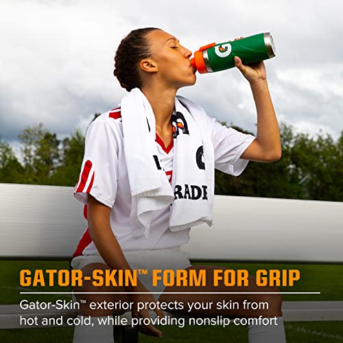 Gatorade Stainless Steel Sport Bottle - Black, 26oz, Durable Hydration Container