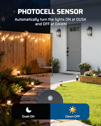 DEWENWILS 300W Low Voltage Landscape Transformer with Photocell & Timer