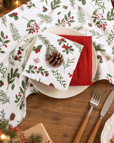Miss Adola Christmas Frost 3-Piece Cotton Kitchen Towels 270GSM, 15 x 25 in