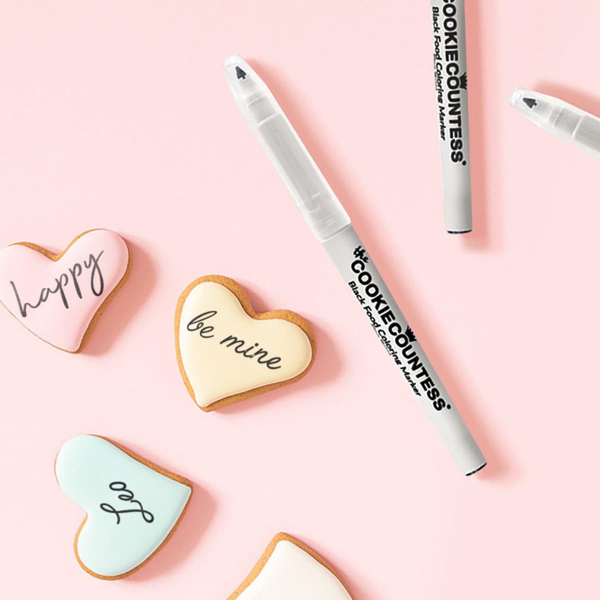 The Cookie Countess Black Fine Tip Food Marker - Value Pack of 3