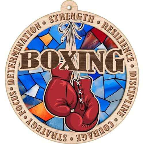 Boxing Christmas Ornament for Boxing Lovers, Boxing Ornament Holiday Tree Decor, Boxing for Boxing Fans, Boxing Gloves Christmas Ornament Boxer