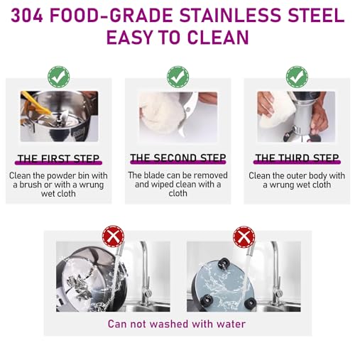 750g Stainless Steel Grain Mill & Spice Grinder - 2800W High-Speed Flour Maker - Variation of THIS listing