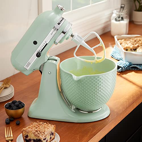KitchenAid 5 Quart Dew Drop Ceramic Mixing Bowl for Tilt-Head Stand Mixers